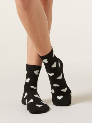 All Over Heart Socks