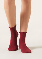 Glitter Soft Trim Short Socks