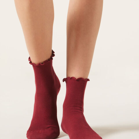 Glitter Soft Trim Short Socks